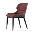 Ensemble de 4 chaises de salle à manger modernes de style nordique chaises en bois en plastique PP gris pour salle à manger